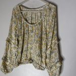 Bishop and Young Bishop Young Menorca Blouse Cream Yellow Floral Medium‎ Photo 0