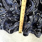 J.Jill Wearever Dress XS Black Blue Paisley‎ Stretch Modest Career Boho Retro Photo 2