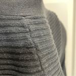 SO  Black Cropped Sheer Ribbed Hoodie Cardigan Juniors Large Y2K 90s Button Front Photo 7