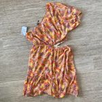 19 Cooper NWT Women’s One Shoulder Floral Cutout Printed Dress Size Large Photo 6
