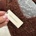 Anthropologie  Maeve Brown Y2K Eyelash Knit Sweater, Size XXS Photo 5