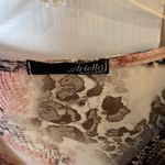 Ariella New  Snake, Animal Print, Python Blouse w zipper & ties at the bottom Photo 3