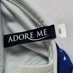 Adore Me  Blue Stars Push Up Halter Tie Swim Boho Sports Bra Bikini Top 36C Photo 3