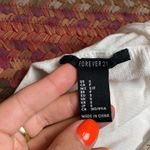 Forever 21 WHITE RUFFLE PEASANT CROP BLOUSE Photo 1