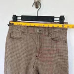 American Eagle Mom Jean w/ pattern. Size 2 extra long. Brown and black colored. Photo 6