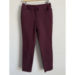 Ivanka Trump  Maroon Tapered Leg Dress Pants Women's Size 6 Stretch Casual Office Photo 2
