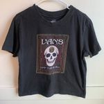 Vans  Black Skull Cropped Short Sleeve Shirt Photo 0