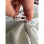 Vintage Shadowline Size L Floral‎ Embroidered Nightgown Housecoat Dusty Blue USA Size L Photo 9