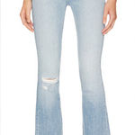 MOTHER The Tippy Top Insider Ankle Fray Sippin' Sweet Tea Jeans 26 Blue Photo 0