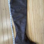 Report Fisher Women’s Boots Size 7.5 Riding Boot Over the Knee Brown Half Zip Photo 15