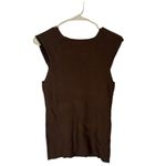 Joseph A . Brown Short Cap Sleeve Beaded Square Neck Dressy Blouse Women Sz S Photo 1