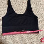 Outdoor Voices Sports Bra Longline Seamless Double Scoop Ribbed Black Pink- Size XL Photo 4