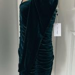 Lovers + Friends  Andie Mini Dress Deep Teal Velvet Photo 5