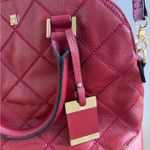 Antonio Melani Red Quilted Crossbody Bag Photo 3