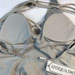 Antiqua‎ Swim NWT Size Large One Piece Stretch Deep V Beach Pool Travel Swimsuit Photo 6