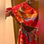 Farm Rio NWT  Ipanema Red Floral Cutout Mini Dress Photo 9