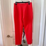 Rachel Comey  Textured Slim Pants – Size 8 – Bright Red Photo 4