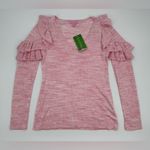 Lilly Pulitzer Fresca Sweater In Coral Reef Tint Space Dye Size XS NWT Photo 1