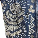 Johnny Was  Workshop Womens M Antonia Denim Kimono Jacket Embroidered Blue Boho Photo 6