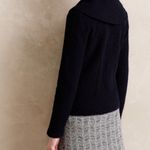 Anthropologie Angel Of The North Black Boiled Wool Leaflace Duster Cardigan S Photo 4