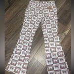 Wrangler Free people x  collab cream brown logo flare denim pants spring jeans Photo 3