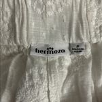 Hermoza Womens White Eyelet Eve Gaucho Pants Size Small Photo 2