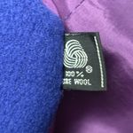 Vintage Portrait 100% Pure Wool Royal Blue Double Photo 14