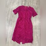 Love by Design  Fuchsia Lace Midi Dress Photo 3