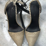 Alexander Wang  Cream‎ Python Ankle Strap Heel - 38.5 Photo 0