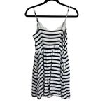 LC Lauren Conrad Striped Sundress Navy & White Preppy Nautical Yacht Life Photo 2