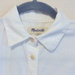 Madewell Courier Shirt oversized white short sleeve buttondown cotton shirt, XS Photo 7