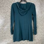 Anthropologie Knitted Dove Boho Lagenlook Blue Hooded Cardigan - Size Medium Photo 7