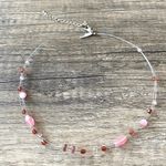 Ny Collection Red Pink Beaded Necklace Photo 0