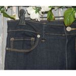 DKNY  Ladies Size 10 30"X28" Denim Blue Jeans Dark Wash Straight Leg Short Ankle Photo 2