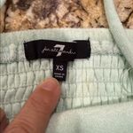 7 For All Mankind Light Green Terry Cloth Top Photo 1