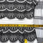 Sangria Petite Black Cream Sheath Knee Length Dress Lace Tiered Flapper Gatsby Size 10P Photo 10