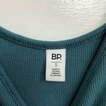 BP Nordstrom Ruffle Ribbed Sleeveless Casual Tank Top Small Women’s Teal Blue Photo 4