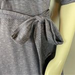 Toad & Co Dress Cue Wrap Style Organic Cotton Tencel Spandex Medium Tie Waist Purple Photo 11