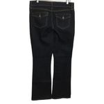 st. john's bay Womens Dark Wash Bootcut Leg Stretch Jeans Flap Pockets Size 10 Photo 3