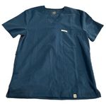 Perilla Gray Scrub Top Hospital Medical Nurse Doctor Size Small NWT #5092 Blue Photo 0
