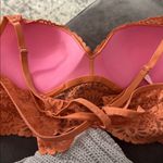 Victoria's Secret  PINK Burnt Orange Lace Push-up Strappy Racerback Bralette Photo 8