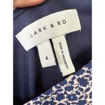 Lark & Ro Women's Ditsy Floral Flutter Cap Sleeve Double V Neck Sheath Dress 4 Blue Photo 7