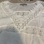 Pranella White Crochet Beach Cover Up Photo 1