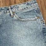 Paris Blues Vintage Denim Faded Skirt Factory Washed Blue Size 13 Photo 2