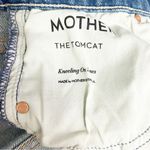 NWT MOTHER SUPERIOR The Tomcat Crop Straight Leg Jeans Kneeling on Stones Sz 25 Blue Photo 10