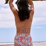 NEW Free People Citrine Dakota aloha blooms‎ floral bikini bottom, size S Purple Photo 0