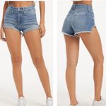 Good American  Good Curve Distressed Denim Shorts size 29 Photo 11