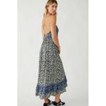 Free People New! One I Love Denim Combo 100% Viscose Midi dress Medium $128 Photo 5