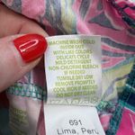 Lilly Pulitzer  Sz XS Michele Top Palm Reader V-Neck Short Sleeve Bright Colors Photo 7