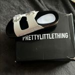 Pretty Little Thing Women's White Slide Sandals Photo 1